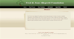 Desktop Screenshot of allegrettifoundation.org